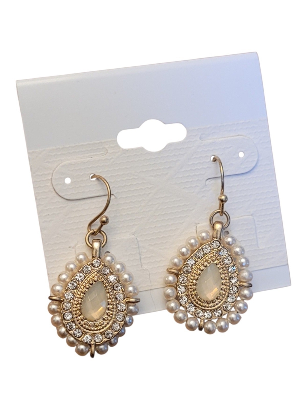🥳4/$25!🥳 Gold Pearl Teardrop Dangle Earrings